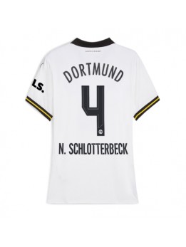 Billige Borussia Dortmund Nico Schlotterbeck #4 Tredjedrakt Dame 2024-25 Kortermet